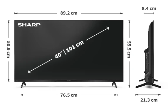 Sharp  |  40HF3265E  |  40  |  Gudrais TV  |  Google TV
