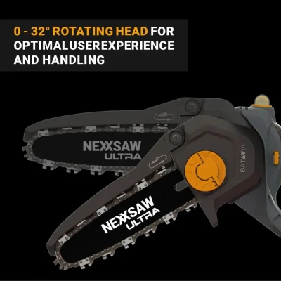Batavia B.V.  |  18V Nexxsaw Аккумуляторная бесщеточная цепная пила V3 Ultra, без батареи и зарядного устройства  |  17.78 см  |  Цепная пила