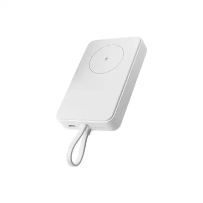 Xiaomi 33W Magnetic Power Bank 10000mAh (Integrated Cable)  |  10000 mAh  |  White