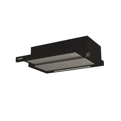 CATA Hood  |  TFH 6430 GBK  |  Telescopic  |  Energy efficiency class A+  |  Width 59.8 cm  |  391.5 m³ / h  |  Electronic  |  LED  |  Black