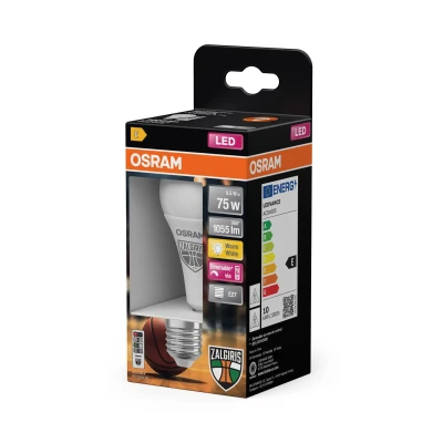 Osram Žalgiris Edition E27 1055lm LED Lamp with Remote  |  E27  |  9.5 W  |  2700K warm white, green