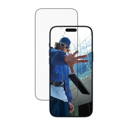 PanzerGlass ekrāna aizsargs  |  Apple  |  iPhone 17 Pro Max  |  Stikls  |  Caurspīdīgs  |  Ultra-Wide Fit ar EasyAligner