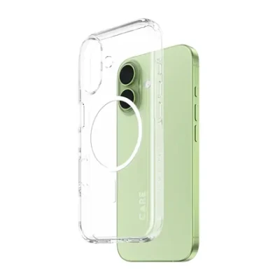PanzerGlass Flagship Case  |  Back cover  |  Apple  |  iPhone 17  |  Recycled plastic  |  Transparent  |  Urban Explorer w. White MagSafe