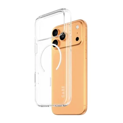 PanzerGlass Flagship Case  |  Back cover  |  Apple  |  iPhone 17 Pro Max  |  Recycled plastic  |  Transparent  |  Urban Explorer w. White MagSafe