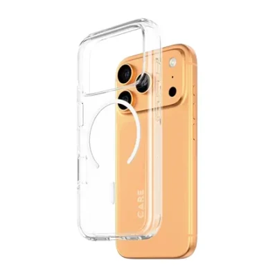 PanzerGlass Flagship Case  |  Back cover  |  Apple  |  iPhone 17 Pro  |  Recycled plastic  |  Transparent  |  Urban Explorer w. White MagSafe