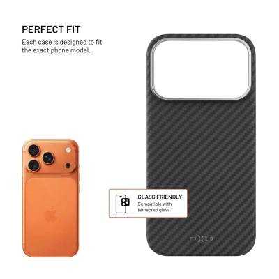 Fixed MagVelar  |  Back cover  |  Apple  |  iPhone 17 Pro  |  Aramid  |  Black  |  MagSafe Support