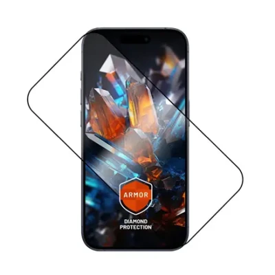 Fixed Защитное стекло  |  Apple  |  iPhone 17 Pro  |  Закаленное стекло  |  Черный  |  Броня с антипылинным аппликатором и AR слоем