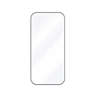 Fiksēts ekrāna aizsargplēve  |  Apple  |  iPhone 17  |  Temperēts stikls  |  Melns  |  Pilns pārklājums 2.5D