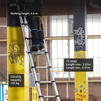 Batavia B.V. Giraffe PRO Telescopic Ladder 3.81 m