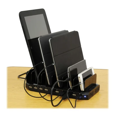 Tripp Lite 10 portu USB uzlādes stacija ar regulējamu glabāšanu  |  U280-010-ST-CEE  |  NEPAKOTS, SASKRĀPĒTS