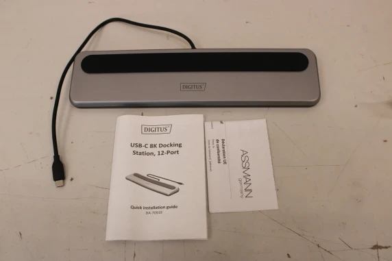 IZPĀRDOŠANA. DIGITUS USB-C 8K dokstacija, 12-porti  |  Digitus USB-C 8K dokstacija, 12-porti  |  DA-70919  |  Ethernet LAN (RJ-45) porti 1  |  HDMI portu skaits 2  |  Garantija 24 mēneši  |  DEMO