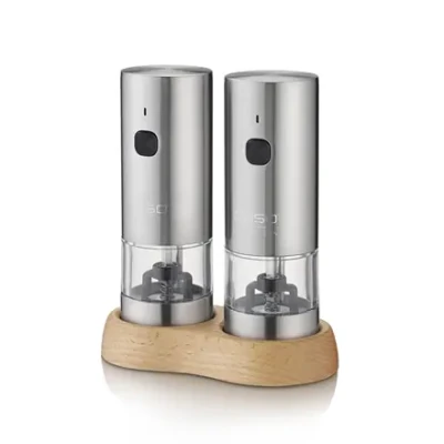 Caso Salt and Pepper Grinder  |  SpiceDuo  |  Electric  |  Housing material Stainless steel  |  Lithium