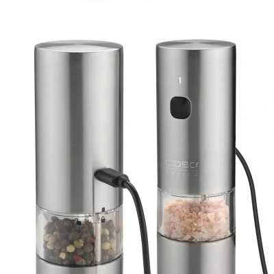 Caso Salt and Pepper Grinder  |  SpiceDuo  |  Electric  |  Housing material Stainless steel  |  Lithium