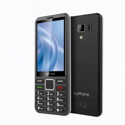 myPhone 3510 LTE | 3.5" IPS | 48 MB RAM | 128 MB | Dual SIM | 4G LTE | USB-C | 1800 mAh | Melns