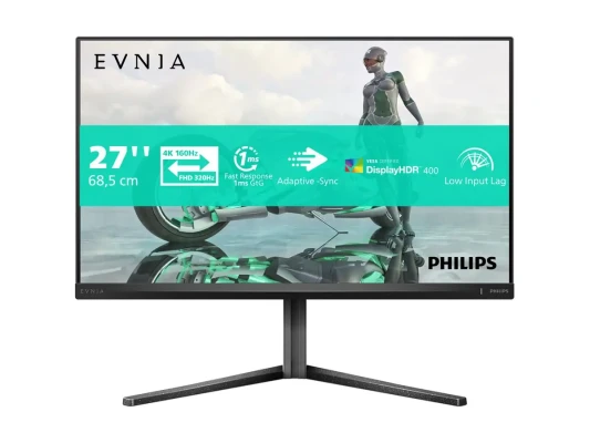Philips  |  27M2N3800A / 00  |  27 "  |  Fast IPS  |  4K UHD  |  16:9  |  160 Hz  |  1 ms  |  3840 x 2160 pixels  |  350 cd / m²  |  HDMI ports quantity 2  |  Charcoal