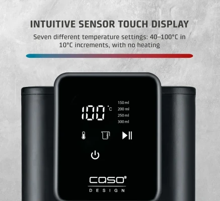 Caso Turbo Hot Water Dispenser  |  HW 616  |  Water Dispenser  |  2600 W  |  2.5 L  |  Plastic / Stainless Steel  |  Black / Stainless Steel