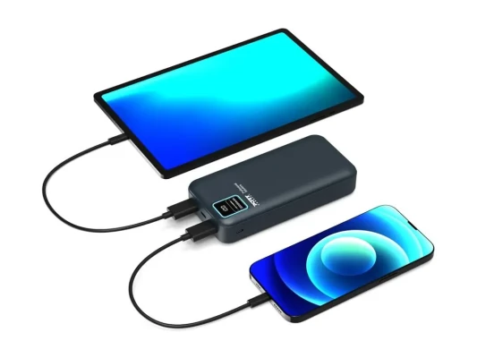 PORT CONNECT External USB-C battery  |  20000 mAh  |  Blue