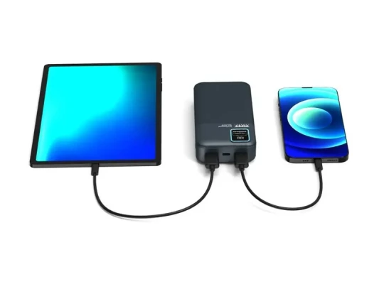 PORT CONNECT External USB-C battery  |  20000 mAh  |  Blue