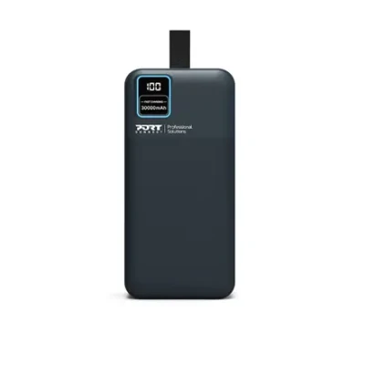 PORT CONNECT External USB-C battery integrated lamp  |  30000 mAh  |  Blue