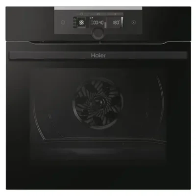 Haier Oven  |  HWO60SM2F3BH  |  70 L  |  Electric  |  Hydrolytic  |  Electronic  |  Height 59.5 cm  |  Width 59.5 cm  |  Black