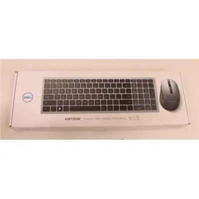 SALE OUT.  |  Dell  |  Keyboard and Mouse  |  KM7120W  |  Wireless  |  2.4 GHz, Bluetooth 5.0  |  Batteries included  |  US  |  REFURBISHED  |  Bluetooth  |  Titan Gray  |  Numeric keypad  |  Wireless connection