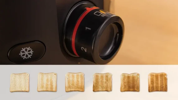 Bosch Compact Toaster  |  TAT2M123 MyMoment  |  Power 950 W  |  Number of slots 2  |  Housing material Plastic  |  Black
