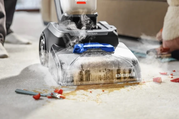 Bissell Carpet Cleaner  |  PowerWash Hydrosteam  |  Corded operating  |  Washing function  |  1400 W  |  Black / Cobalt Blue