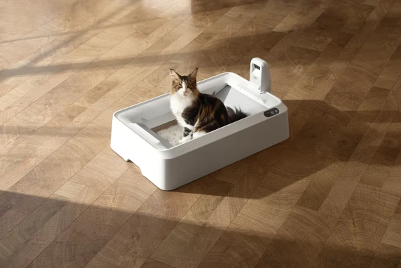 PETKIT Purobot Crystal Duo ar kameru pašattīroša kaķu tualešu kaste  |  Balta