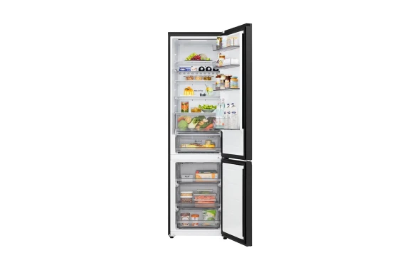 LG  |  GBBS322CEV  |  Refrigerator Freezer  |  262 / 113 L  |  Bottom Freezer  |  No Frost  |  Energy Class C  |  203 cm  |  Black