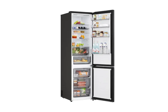 LG  |  GBBS322CEV  |  Refrigerator Freezer  |  262 / 113 L  |  Bottom Freezer  |  No Frost  |  Energy Class C  |  203 cm  |  Black