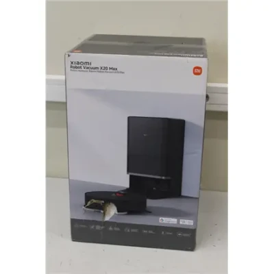 SALE OUT. Xiaomi Robot Vacuum X20 Max EU  |  Wet & Dry  |  8000 Pa  |  5200 mAh  |  Refurbished  |  Used  |  Scratched  |  Black