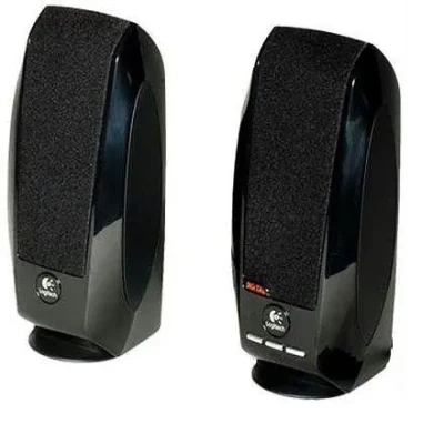 Logitech  |  LGT-S150  |  Общая мощность RMS: 1.2 ватт RMS (0.6 ватт на спутник) ; W  |  Черный  |  2.0 стерео колонки