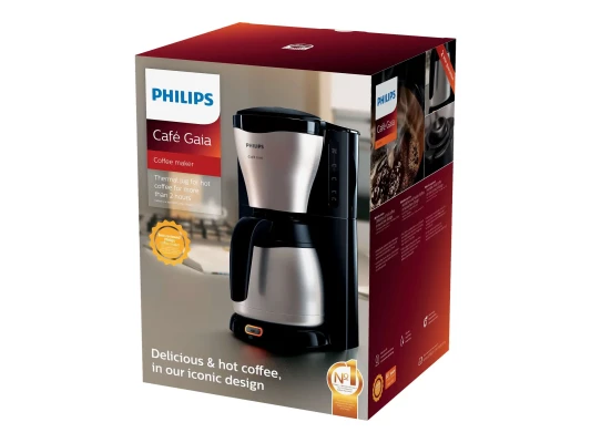 Philips  |  Drip Coffee Maker  |  Café Gaia HD7546 / 20  |  1000 W  |  Black / Silver