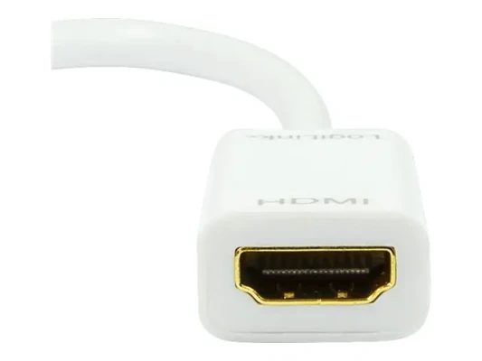 Logilink  |  Adapter Mini DisplayPort to HDMI with Audio:  |  Grey  |  Mini DisplayPort  |  HDMI A  |  0.1 m