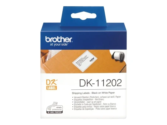 Brother  |  DK-11202 Shipping Labels  |  White  |  DK  |  62mm x 100mm