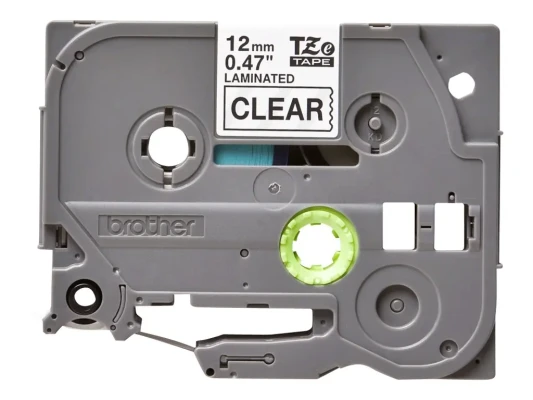 Brother  |  TZe-131 Laminated Tape  |  Black on Clear  |  TZe  |  8 m  |  1.2 cm