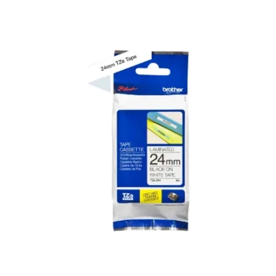Brother  |  TZ-251 Laminated Tape  |  Black on White  |  TZe  |  8 m  |  2.4 cm