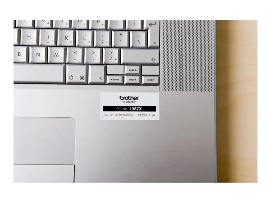 Brother  |  TZ-251 Laminated Tape  |  Black on White  |  TZe  |  8 m  |  2.4 cm