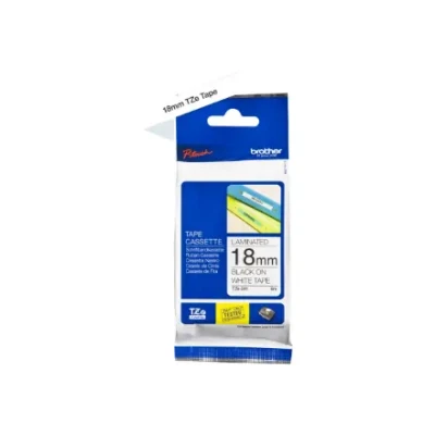 Brother  |  TZ-241 Laminated Tape  |  Black on White  |  TZe  |  8 m  |  1.8 cm