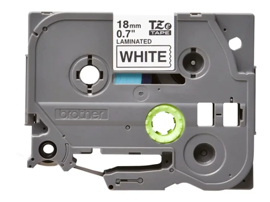 Brother  |  TZ-241 Laminated Tape  |  Black on White  |  TZe  |  8 m  |  1.8 cm