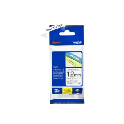 Brother  |  TZ-231 Laminated Tape  |  Black on White  |  TZe  |  8 m  |  1.2 cm