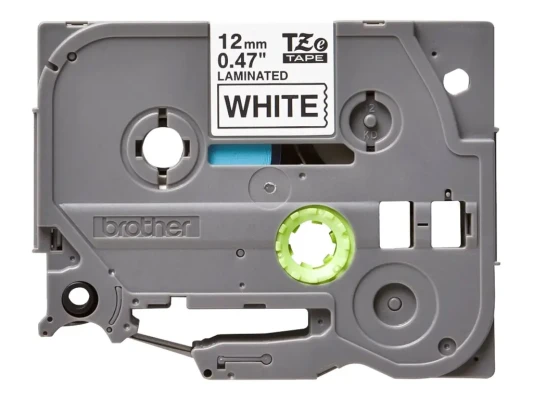 Brother  |  TZ-231 Laminated Tape  |  Black on White  |  TZe  |  8 m  |  1.2 cm