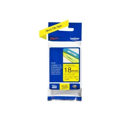 Brother  |  TZe-641 Laminated Tape  |  Black On Yellow  |  TZe  |  8 m  |  1.8 cm