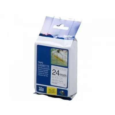Brother  |  TZe-S251 Strong Adhesive Laminated Tape  |  Black on White  |  TZe  |  8 m  |  2.4 cm