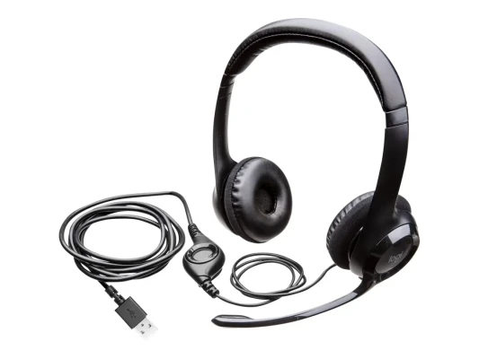 Logitech  |  Computer headset  |  H390  |  Built-in microphone  |  USB Type-A  |  Black