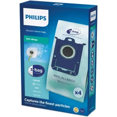 Philips s-bag Anti-Allergy Vacuum Cleaner Bags | FC8022/04 | 4 pcs