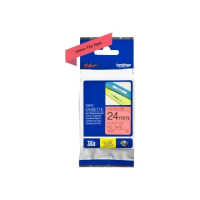 Brother  |  TZe-451 Laminated Tape  |  Black On Red  |  TZe  |  8 m  |  2.4 cm