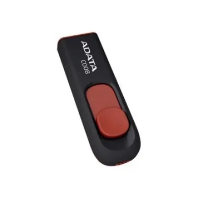 ADATA  |  C008  |  64 GB  |  USB 2.0  |  Melns / Sarkans