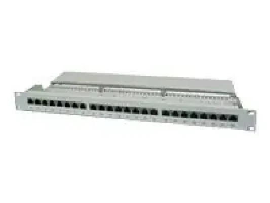 Digitus  |  Patch Panel  |  DN-91524S  |  White  |  Category: CAT 5e; Ports: 24 x RJ45; Retention strength: 7.7 kg; Insertion force: 30N max  |  48.2 x 4.4 x 10.9 cm
