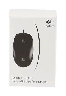 Logitech  |  Mouse  |  B100  |  Wired  |  Black